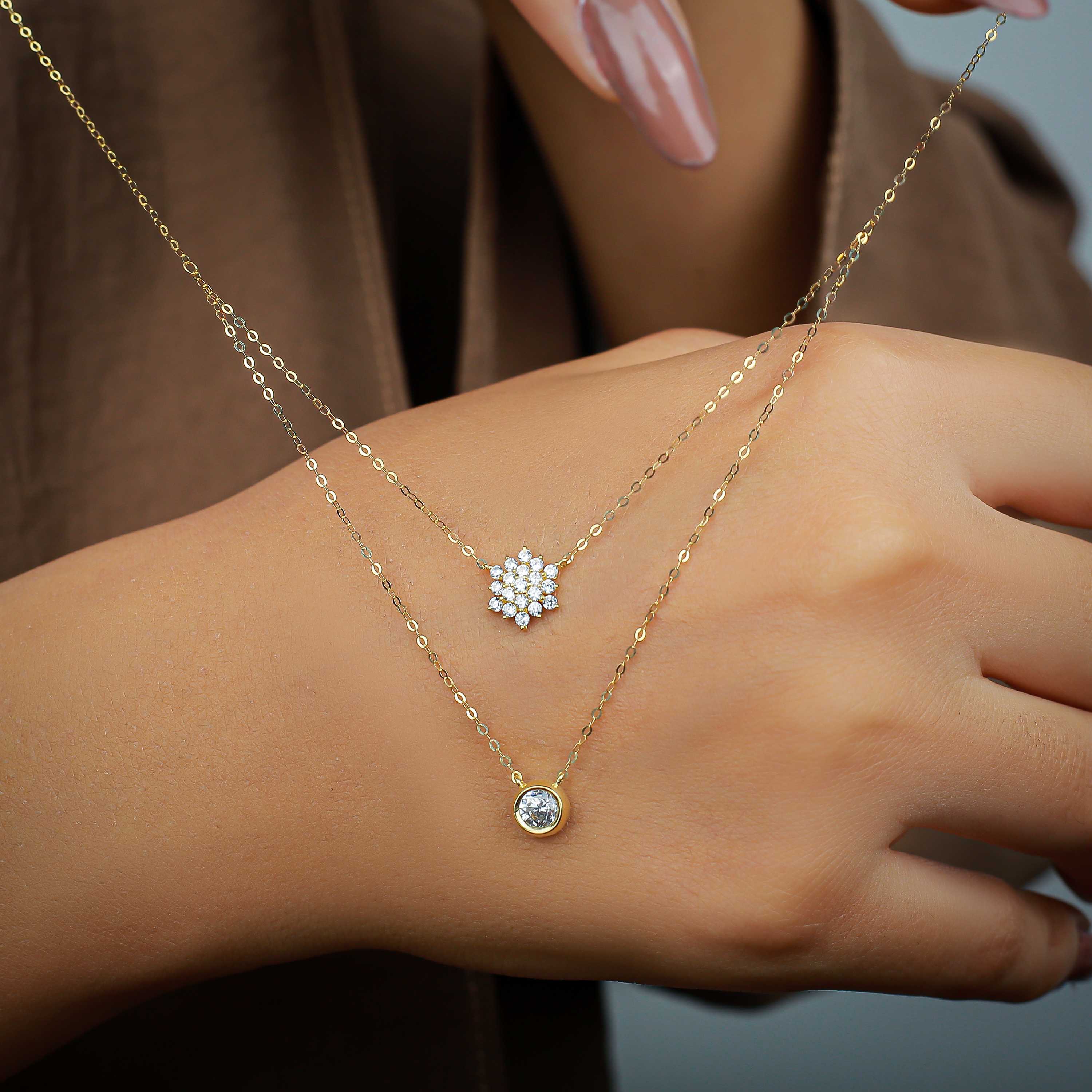 18 karat gold choker, made in Turkey - (H-0507)